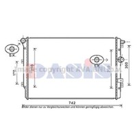 KüHler WasserküHler Passend FüR VW Tiguan Sharan Seat Alhambra 5N 7N 7N1 7N2 710