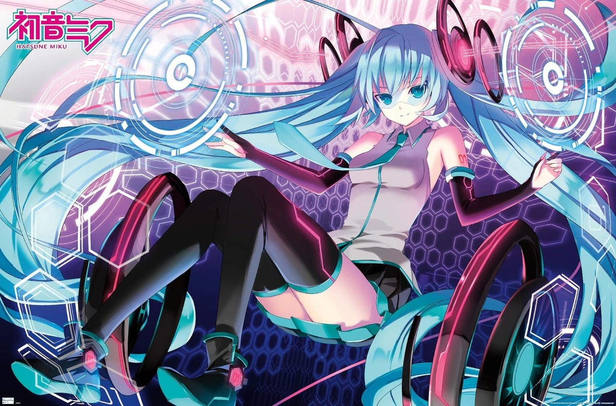 Anime Wall Poster Hatsune Miku Color Splash Wall Poster - 22.375