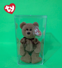 Ty Beanie Babies Curly The Bear Plush Toy 4052 with Case  1993-1996 - Rare / New