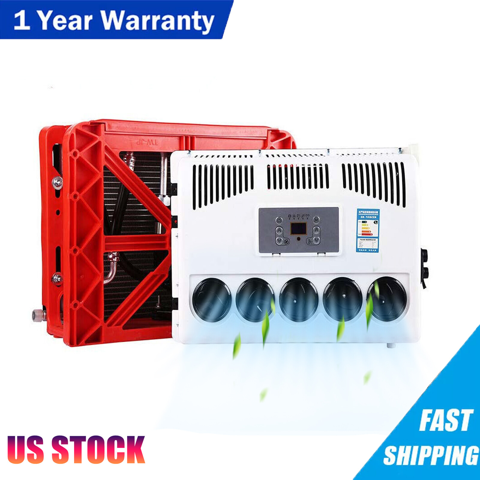 12V 12000 BTU Split AC for Semi Trucks Bus RV Caravan Cab-image