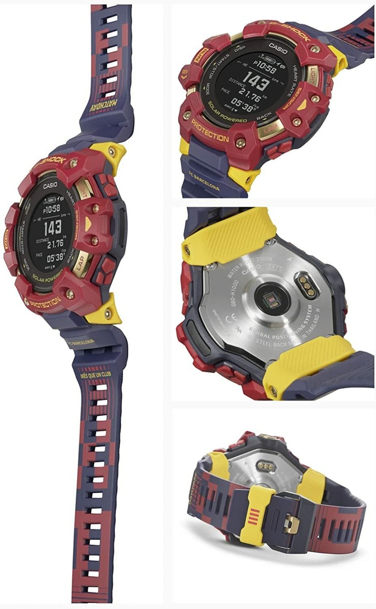 2022 New CASIO G-SHOCK G-SQUAD FC Barcelona Matchday GBD-H1000BAR-4JR Mens  Watch