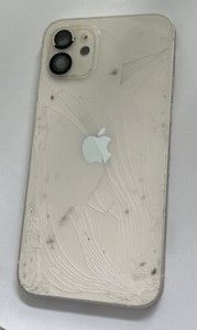 Original Apple iPhone 12 Gehäuse Rahmen Glasbruch Für Refurbisch Weiß Silber