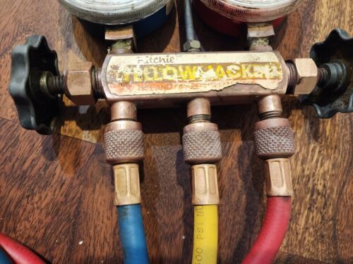 Richie Yellow Jacket Regulator Valves With Manifold Superb Condition... - Picture 4 of 9