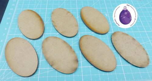 Base Girevole 20 Basi Ovali In MDF 35x60mm Per Miniature Warhammer - Foto 7