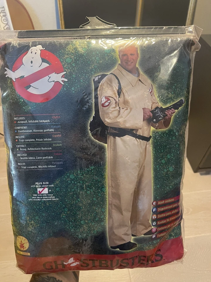 Ghostbuster Ghost Busters Movie Cartoon Mens Costume & Proton Backpack Plus - Image 3 of 4
