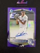 2025 Bowman Draft Cameron Millar 1st 085/250 Chrome Prospect Auto Purple -LYQ