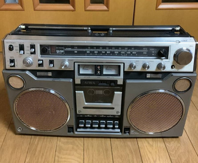 [ジャンク]AIWA FM/AMラジオ カセット CS-80 AIWA CS-80 Radio Cassette Recorder Boombox AM FM PHONO Bluetooth