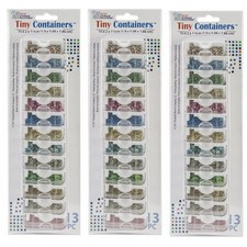 Elizabeth Ward Bead Storage Solutions 13 Piece Craft Storage Containers 3 Pack 