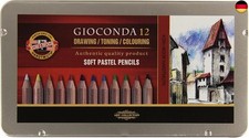 Pastellstifte 12er Set Gioconda Pastellkreiden Stifte Metallbox Zeichenset von