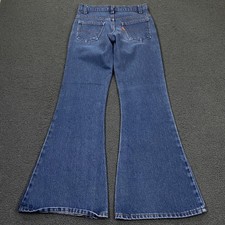 Vintage 70s Levis 784 Bell Bottom Jeans size 26x30 Flare Orange Tab Made USA