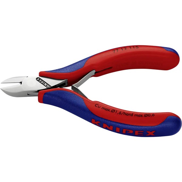 Knipex 77 12 115 Elektronik- U. Feinmechanik Seitenschneider Mit Facette 115 Mm-image