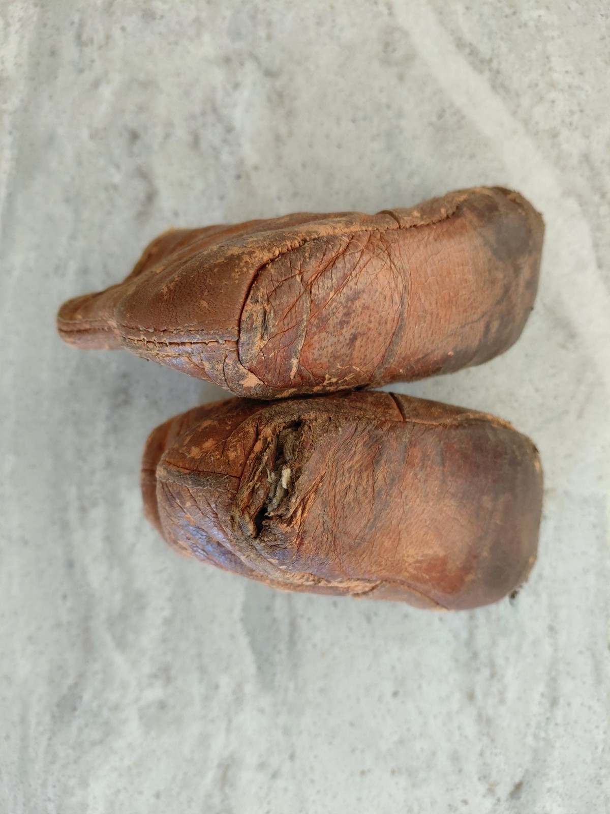 Antique Button Leather BABY SHOES See Note