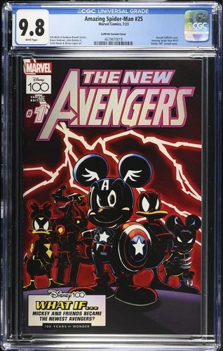 Amazing Spider-Man 25 CGC 9.8 Soffritti Disney Variant Cover