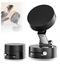 Magnetic Phone Holder   Foldable  Strong Grip  Black  White 