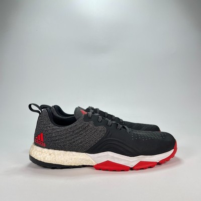 Adidas Adipower 4orged S Black Red Boost Spikeless Golf Shoes DA9431 Mens Size 9