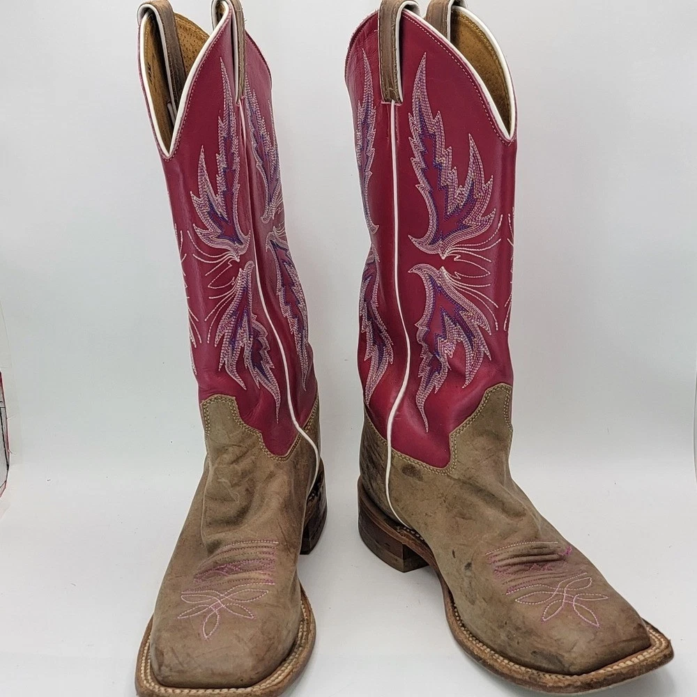 Bottes Justin Cowgirl Roses Ropers - Autruche Plume Complète, Femme 7,5 B (occasion)