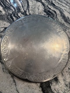Arte Italica Pewter Cake plate 12.5”