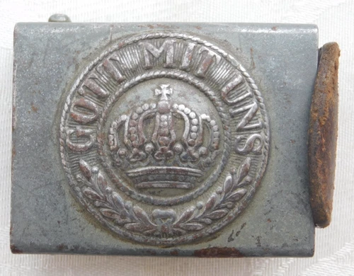 WW1 WORLD WAR ONE GERMAN GERMANY ARMY GOTT MIT UNS MILITARY UNIFORM BELT BUCKLE