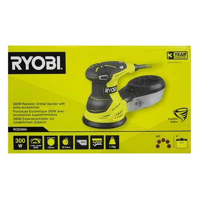 Ryobi ROS300 5133001142   Exzenterschleifer 300W