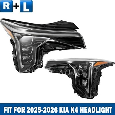 Fit KIA K4 2025 2026 Left /RightSide LED Headlight w/ Factory Projector Lens