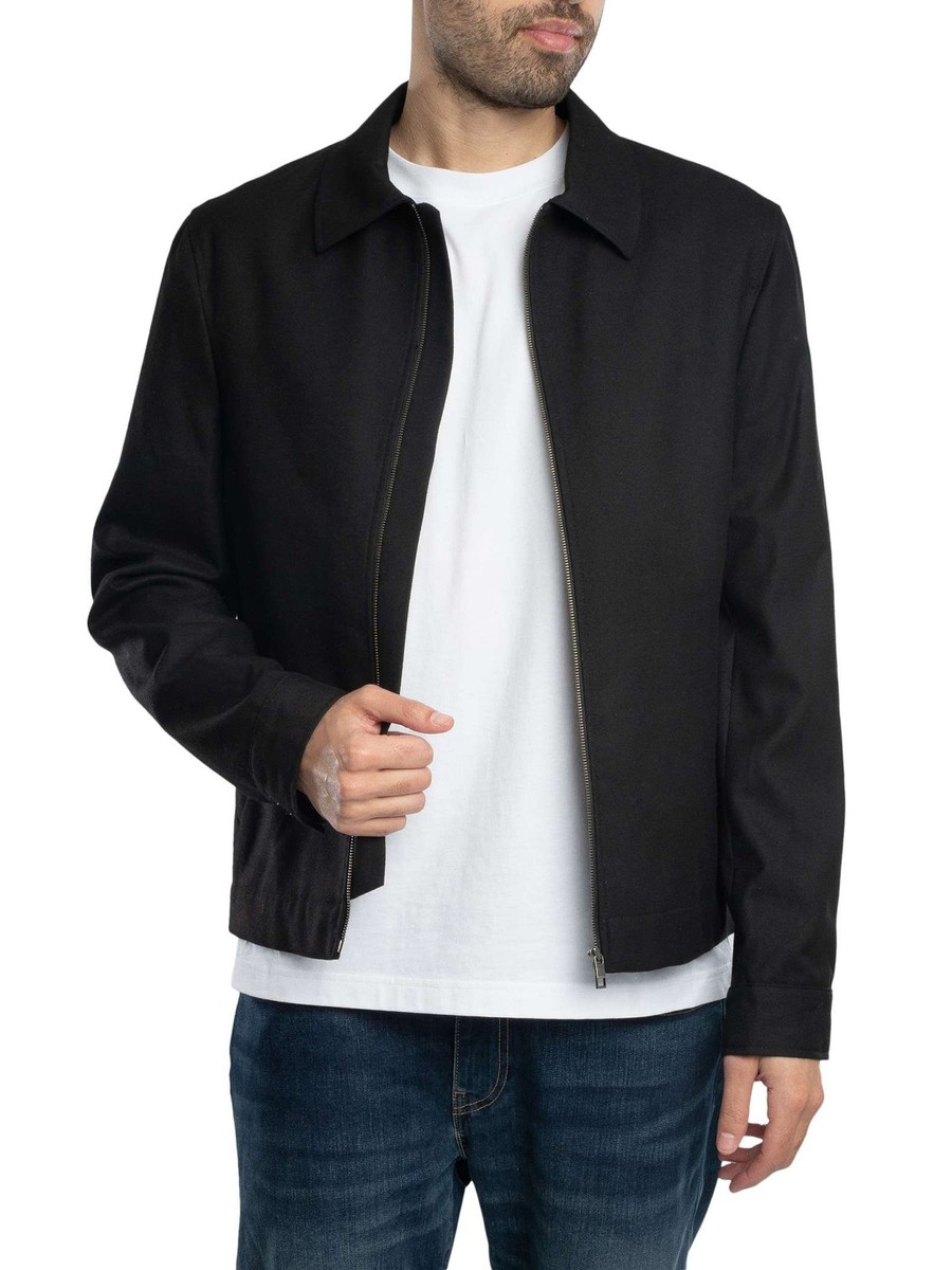 Ted Baker Men's Henry J Wool Blend Harrington Jacket, Black | eBay