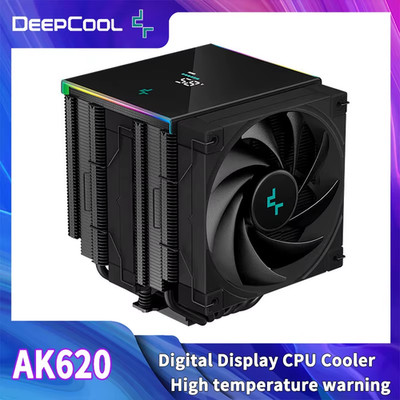 DeepCool AK620 CPU Cooler with Digital Display 6 Heat Pipes Twin Towers Radiator