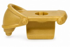 LEGO Minifigure Armor Large Round Shoulder Pad Right with Back Stud Pearl Gold
