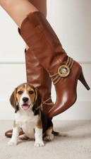 Women Boot Bracelets Gold Metal Chain Bling FASHION Shoe Anklet Charm High Heel