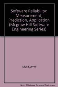 Software Reliability: Measurement, Prediction, Application (MCGRAW HILL SOFT...