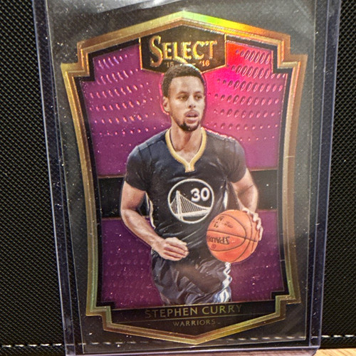 Panini 2015-16 Select Premier Level Die-Cut Stephen Curry #179 Purple Prizm /99