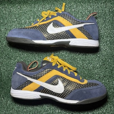 Nike SB Zoom Air Abington Midnight Navy Yellow Sneakers Size 8.5