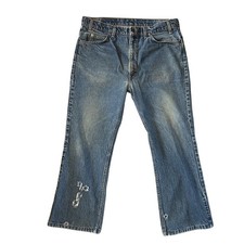 Vintage Levi  s 517 Bootcut Jeans Orange Tab Men  s 38 USA Made Thrashed Small e
