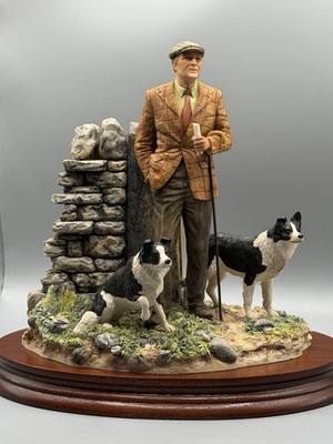 Border Fine Arts James Herriot ''Next To Go'' B0012 Sheepdog Trials Scotland 