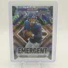 2025 Panini Prizm- Jaxson Dart #6 Emergent No Huddle Silver Disco NY Giants (RC)