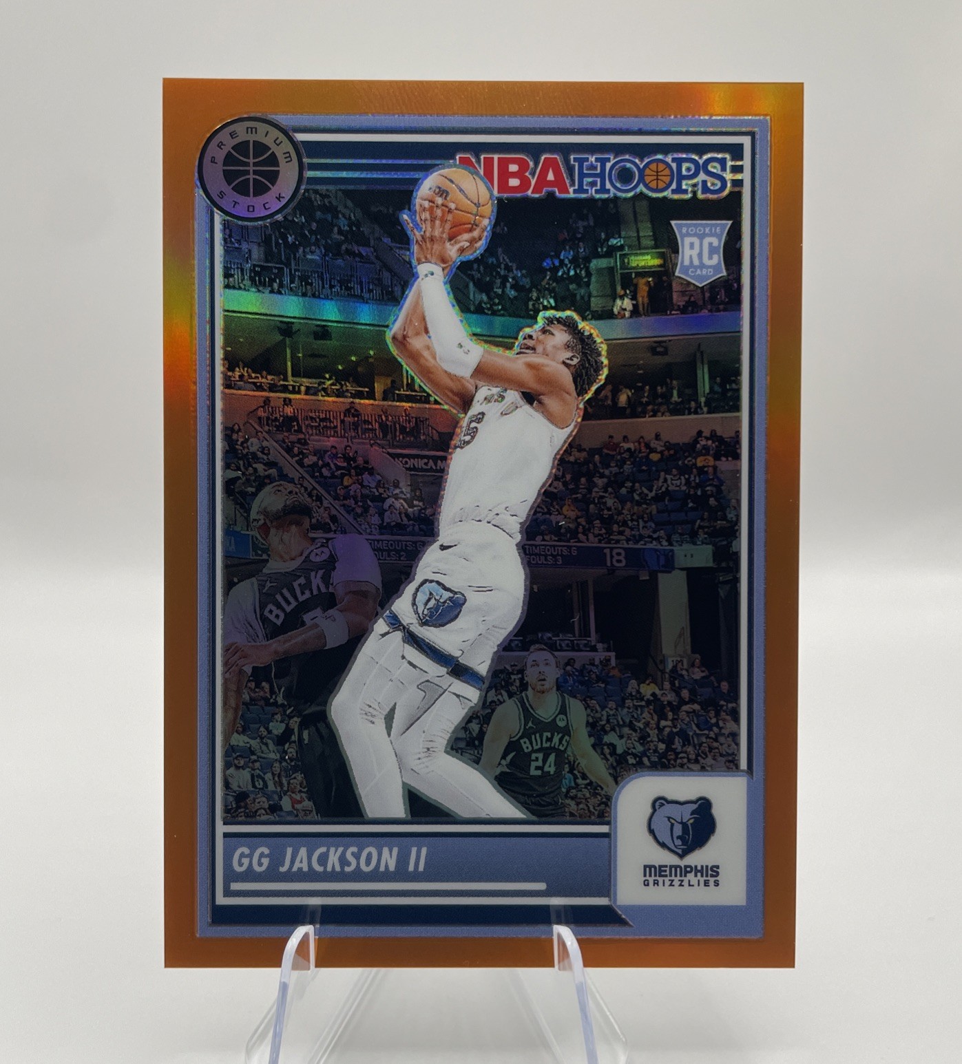 2023-24 Panini Nba Hoops Premium Stock - GG Jackson #43 Orange Prizm /299 (RC)