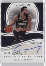 2022 Panini Immaculate Heralded Signatures 20/99 Rudy Gobert #IHS-RGO Auto 0q0