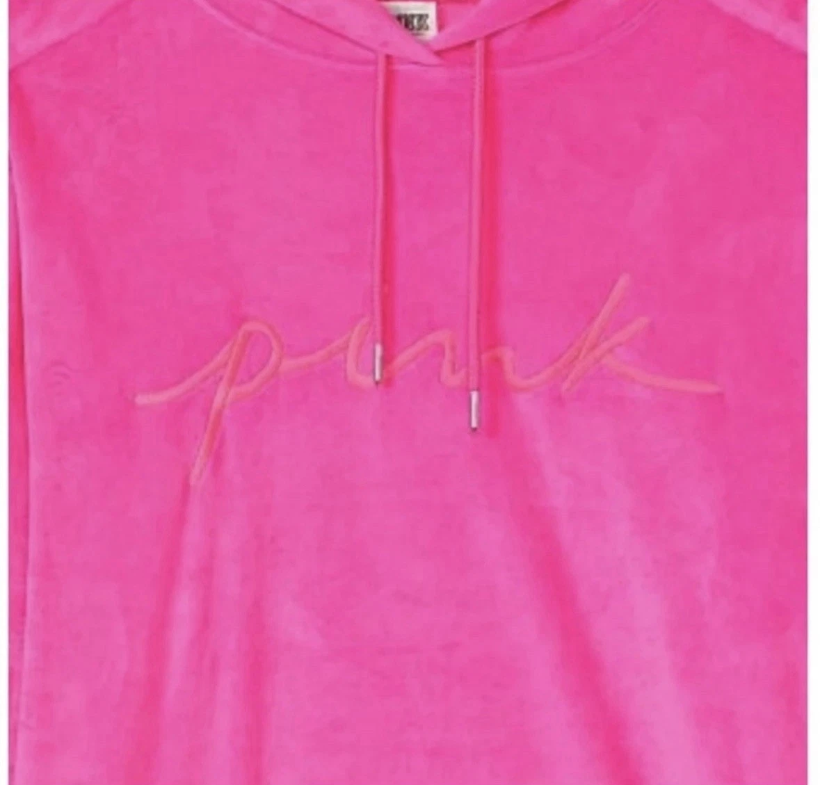 UNDERCOVER Felpa con cappuccio VS PINK Velour Campus XL splendida camicia rosa atomica XL oversize NUOVA