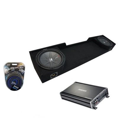 88-98 Chevy CK Silverado Ext Truck Kicker CompR CWR10 Dual 10'' Sub Box CX1200.1