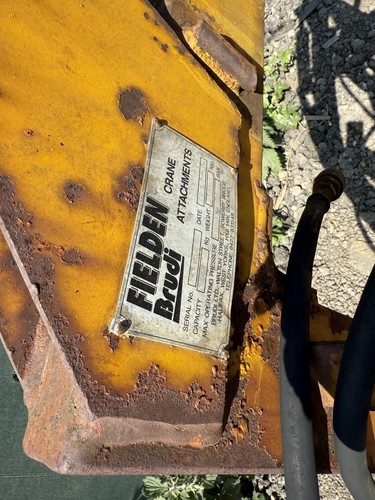 Fielden Brudi Hydraulic Brick Block Grab £400+vat Lifting Crane Digger Hiab - Picture 3 of 10