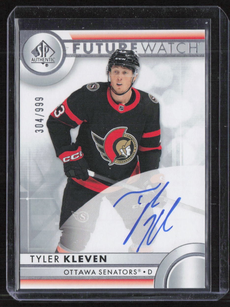 Tyler Kleven 2023-24 SP Authentic Future Watch Auto /999 #165 Ottawa Senators