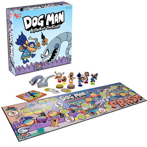 University Games E2:E3Dog Man Attack of the Fleas Board Game | For 2-6 Players