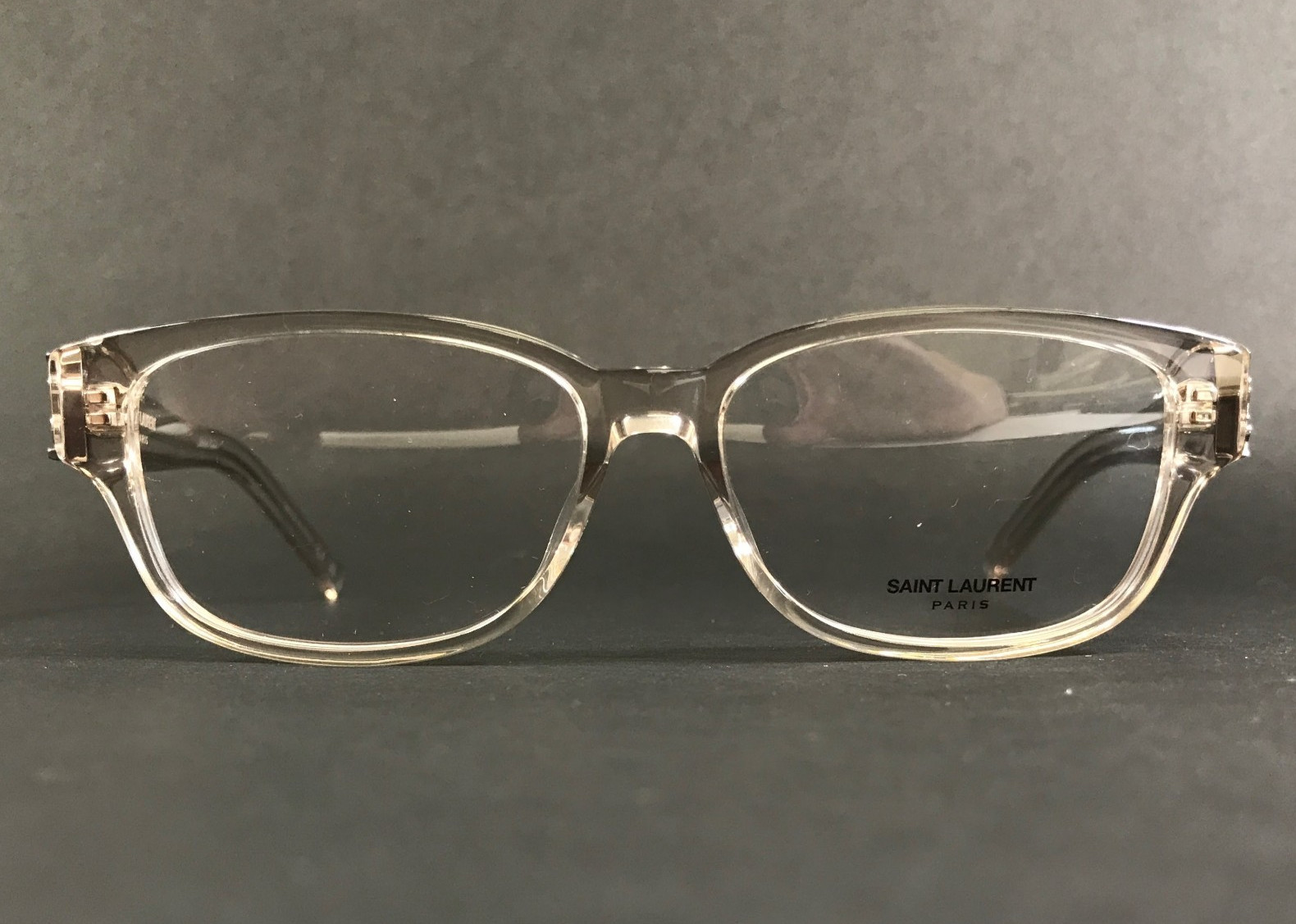 Saint Laurent Eyeglasses Frames SLM149 004 Crystal Clear Beige 52-14-135 39990₽