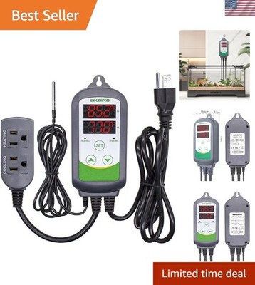 Push Button Digital Temperature Controller with Buzzer Alarm - Safety 1100W