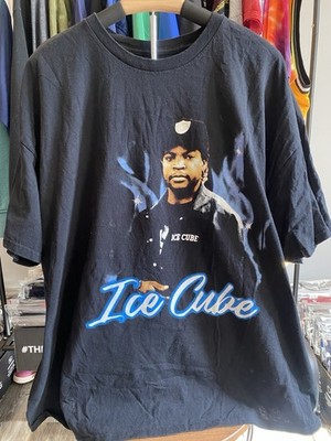 ICE CUBE Black T-shirt Men's Size 3XL Rap Icon Short Sleeve NWA