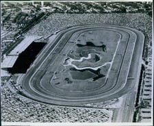 1964 Aqueduct Racetrack Queens New York Aerial View Photo 8x10