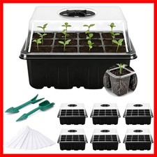 6er Set Anzuchtkasten mit 72 Zellen für effektive Pflanzenanzucht - Robust & ...