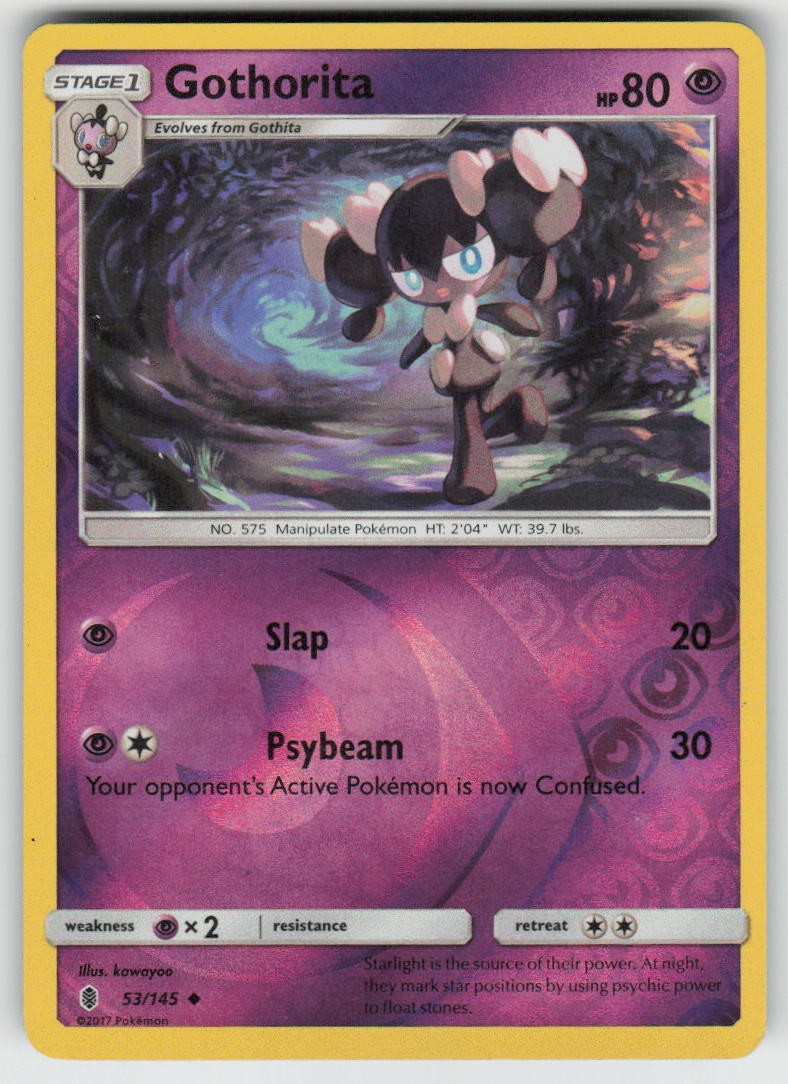 Gothorita 53/145 Uncommon Guardians Rising Pokemon Reverse Holo Near Mint