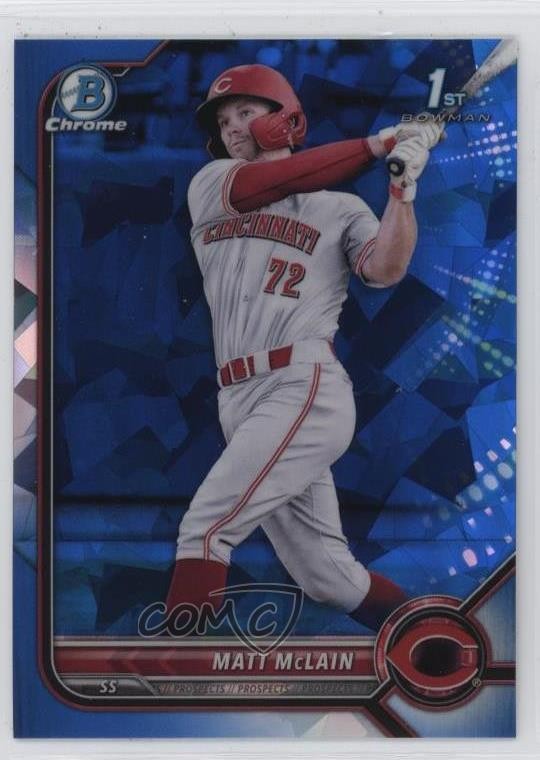2022 Bowman Chrome Sapphire Edition Prospects Matt McLain #BCP-245 09wc