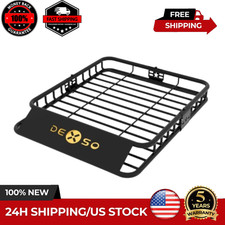 46universal Roof Rack Basket Car Top Luggage Holder For Suv Truck Van 200lbs Us 46universal Roof Rack Basket Car Top Luggage Holder For Suv Truck Van 200lbs Us