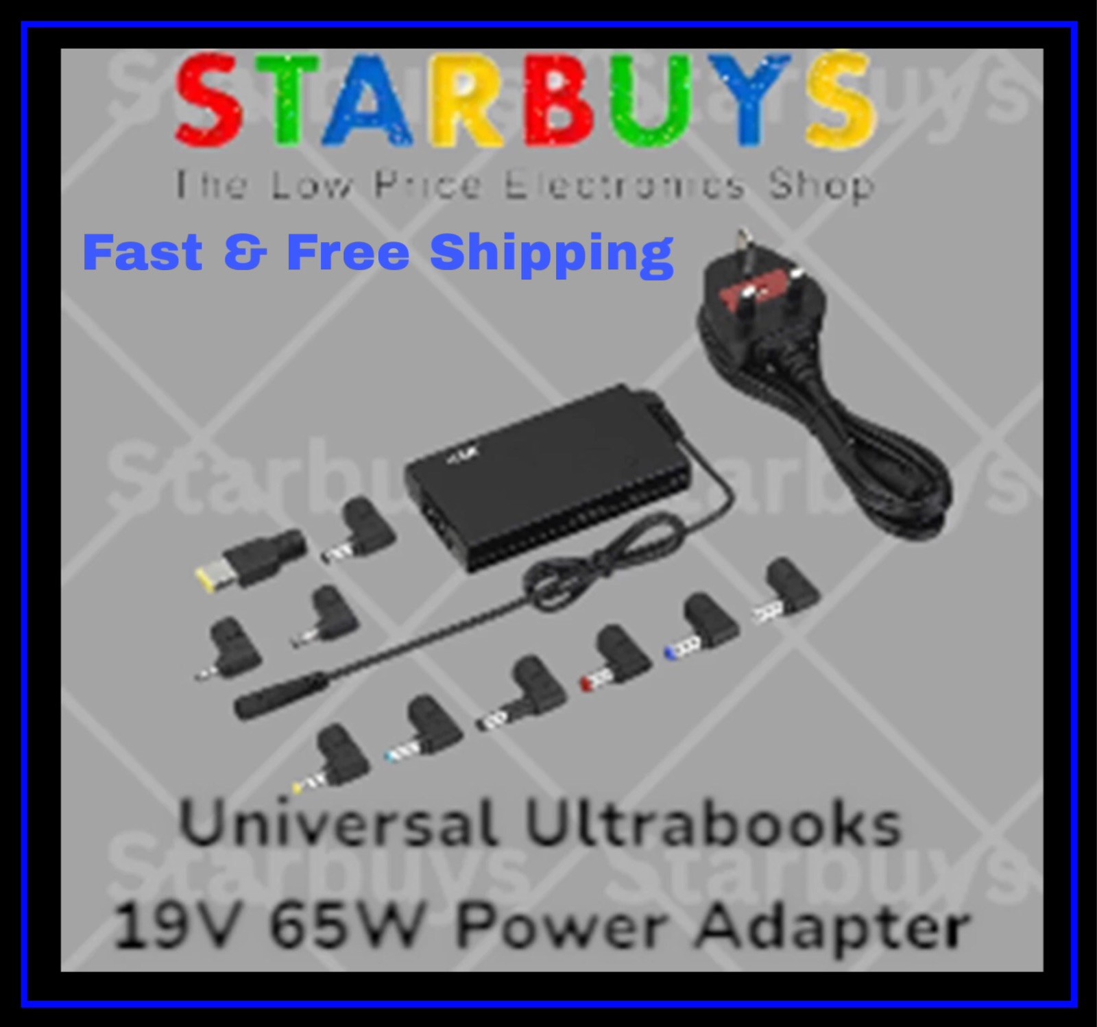 Universal Safety Converter Mains Replacement AC/DC Power Supply Adaptor + Plugs